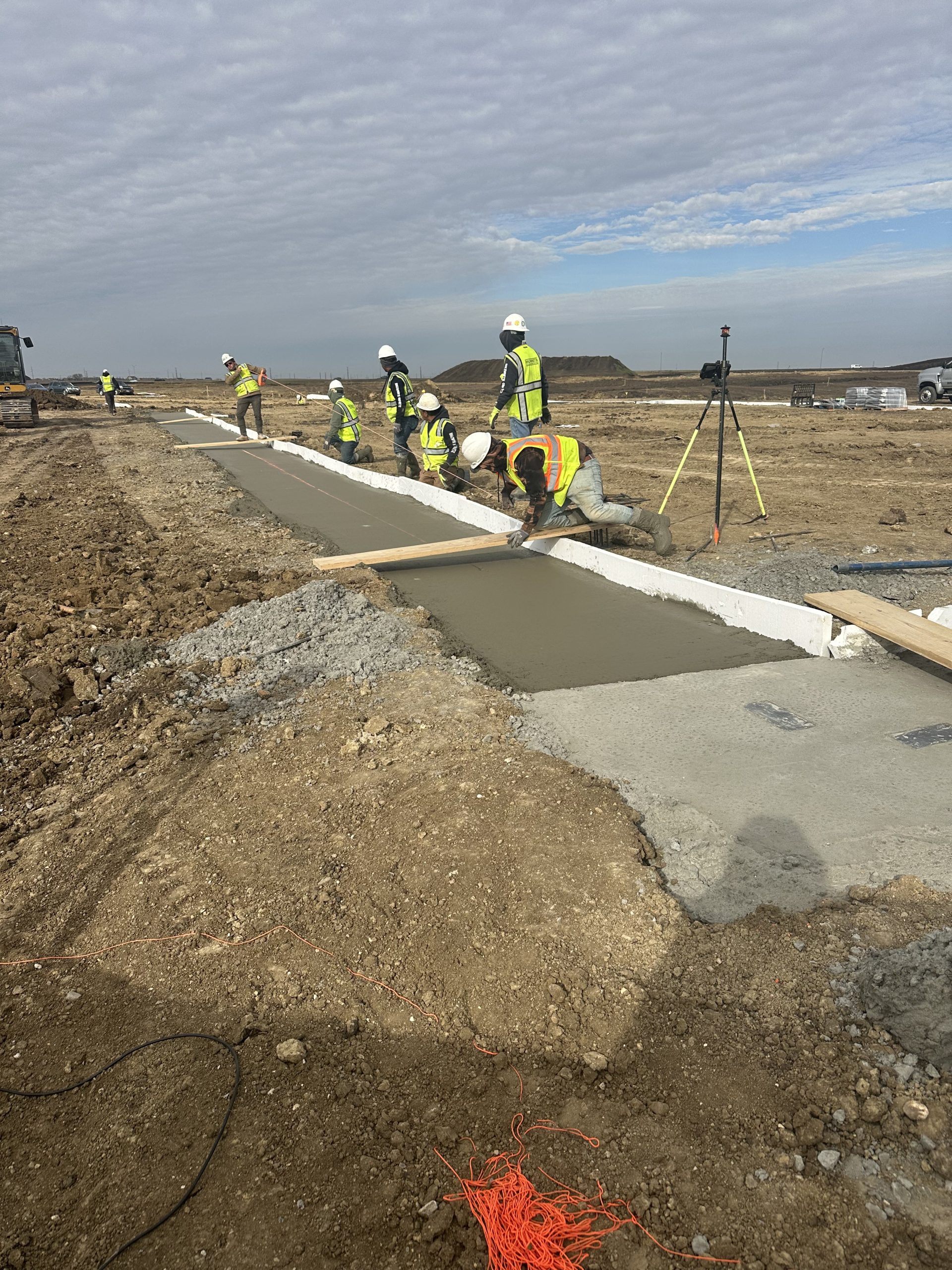 Holzworth Concrete team at Des Moines Christian